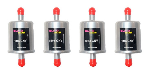 4 Filtro Gas Natural Veicular Gnv 5ª Geração 12mm Universal