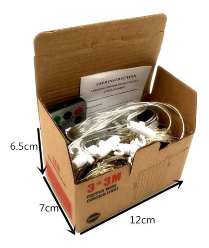 Imagen 5 de 6 de Cortinas De Luces Led 3x3metros 300 Leds Usb 8 Modos