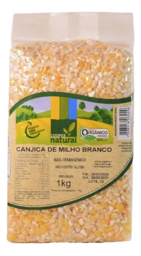 Kit 2x: Canjica De Milho Branco Orgânico Coopernatural 1kg