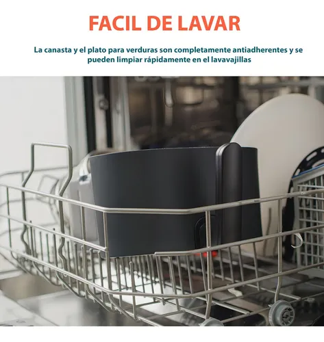 Freidora Aire Led Cosori Horno Eléctrico 9 Funciones 4.7l Color Negro