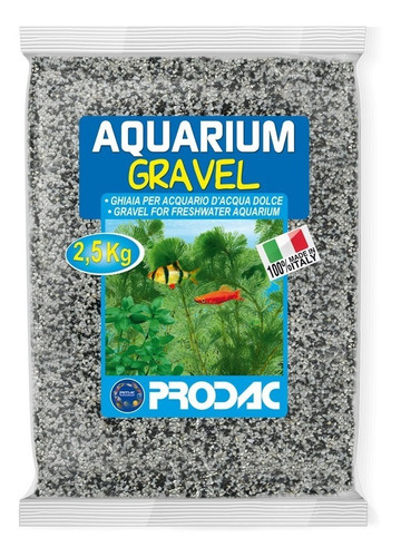 Prodac Arena Fina 2.5kg Blanca Y Negra Acuario Pecera 