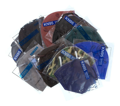 Imagen 7 de 8 de Cubrebocas Kn95 Tomods Mascarillas Certificados Caja 10 Pzs