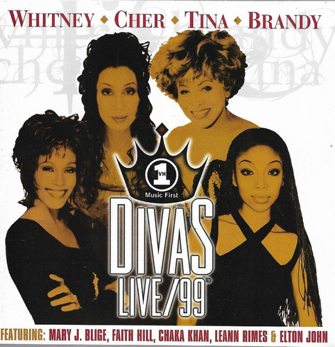 CD - Divas Live 99 - Cher/ Tina Turner/ W. Houston - Lacrado