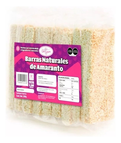 Mayoreo: 12 Barras De Cereal De Amaranto C/miel De Abeja
