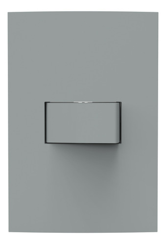 Cj Interruptor Simples 4x2 - Dubai Cinza Prata Fosco Cor Gris Corrente Nominal 10 A Voltagem Nominal 127220v