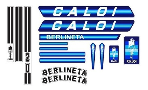 Adesivo Bicicleta Antiga Caloi Berlineta 1983 Azul