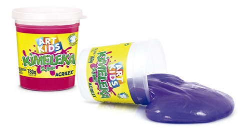 Kimeleka Slime 180g Art Kids Acrilex 12 Unidades