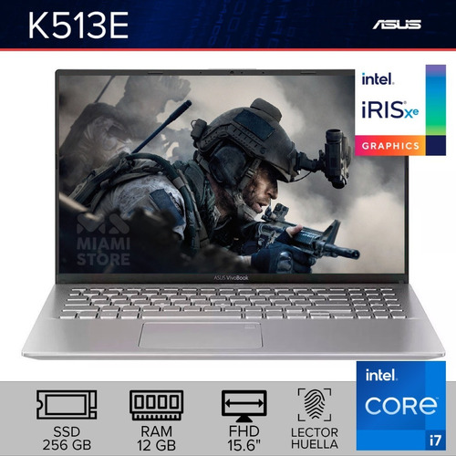 Asus Vivobook K513e Core I7 11va Gen Ssd 256g Ram 12gb 15,6