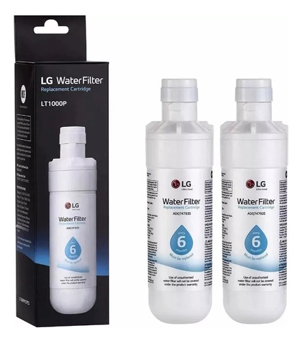 Filtro De Agua LG Lt1000p Adq747935 Dos Unidades (2 Pack) 