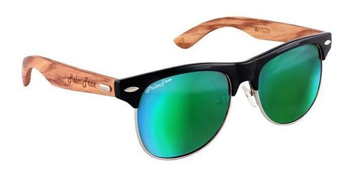 Lente Novedosos De Madera, Mxavo-002, Green, Uv400, Polipro Lente Verde