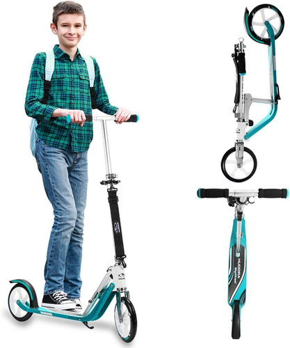 Scooter Plegable, 2 Ruedas, Barra Ajustable