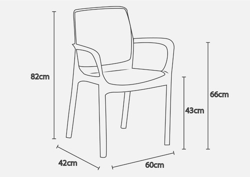 Combo De 6 Sillas Con Brazos+ Mesa Rectangular Tipo Rattan