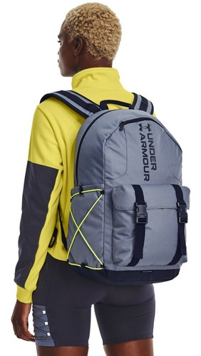 Mochila Under Armour Gametime com logotipo unissex, cor violeta, roxo