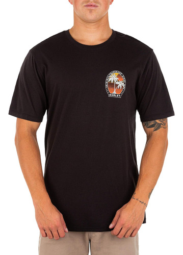 Hurley Camiseta Gráfica Lavada Para Todos Los Días Para Homb