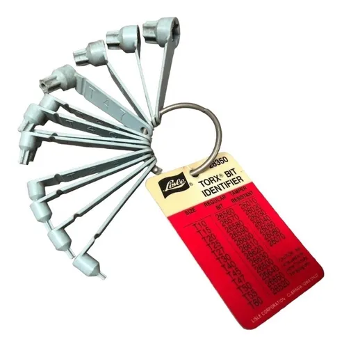 Identificador De Medidas Tornillos Torx T10 A T60 Lisle