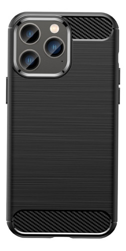 Carcasa Fibra Carbon Compatible Con iPhone 14 Pro + Hidrogel