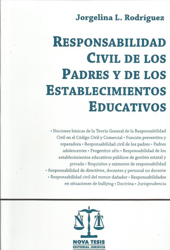 Responsabilidad Civil Padres Y Establecimiento Educativos 