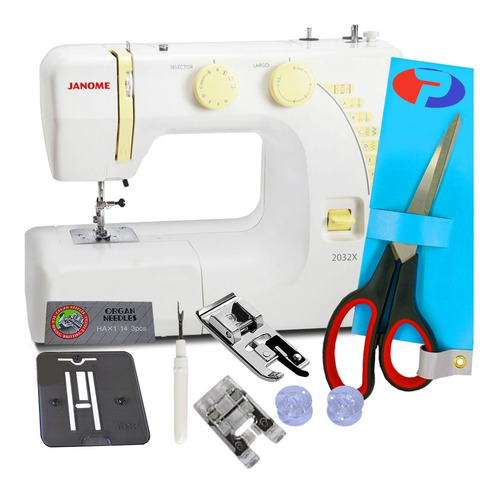 Janome 2032x + Tijera Y Falso Overlock De Regalo!!!!! Gtía