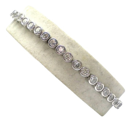 Pulsera De Plata 925  Con Zafiros