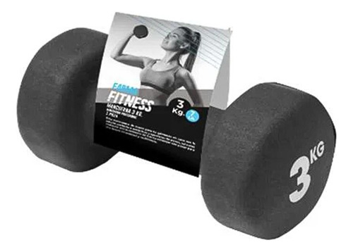 Mancuerna Hexagonal Farma Fitness 3 Kg 1 Unidad
