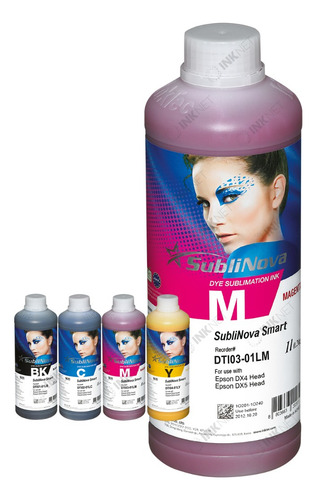 Tinta Inktec Sublimatica Sublinova Smart Dx4 Dx5 Ecotank 1l