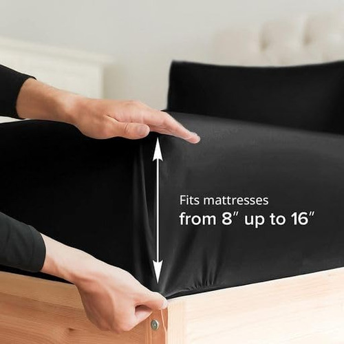 Juego De Sábanas King Size De 4 Piezas - Sábanas Cómodas, Tr
