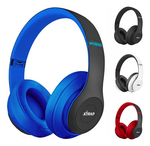 Fone De Ouvido On-ear Sem Fio Xtrad Extra Bass Lc-815 Lc-815 Azul