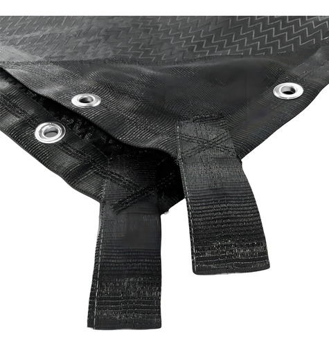 Bvioz, Lienzo Confeccionado 3.7x3 Metros, Malla 95% Sombra, Monofilamento, Color Negro, Protección Uv-11, 270 Gramos/m2