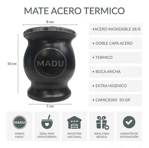 Juego De Mate Completo Termo Premium Bolso Kit Mate Madu