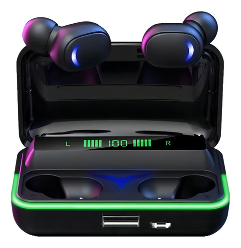 Fone De Ouvido Bluetooth Tws E10 Hardly Sem Fio Esportivo À Prova Dágua C/ Power Bank Case Display Corrida Academia Som Limpo Carrega Celular