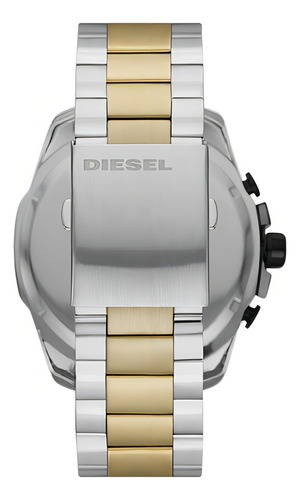 Relógio Diesel Masculino Dz4577b1 P1sk Cor da correia Prata com detalhes em dourado