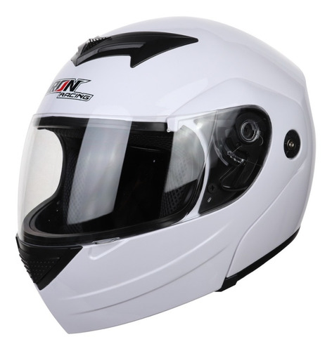 Casco Moto Abatible Iron Racing Dot Ir108 Dot Blanco