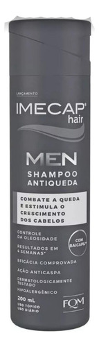 Kit Imecap Men Cabelo E Barba Antiqueda Shampoo Tonico Caps