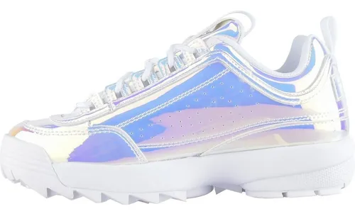 Tenis Fila Mujer Cromo Disruptor 2 Liquid Luster Tornasol Env o