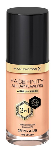 Base Max Factor Facefinity 3 In 1 N75 Golden