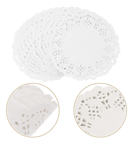 Tapetes De Papel Para Postres, Tartas, Encaje, 420 Unidades