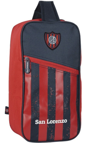 Bolso Botinero San Lorenzo Lic Oficial Botin Fútbol Neceser