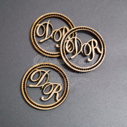 Imagem 3 de 5 de Tag Aplique Pingente Aaa1 (50 Un., Mdf Cru, 3cm)