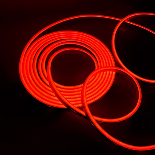 Fita Led Neon 5m Com Corte De 2,5cm, Alto Brilho - Vermelho