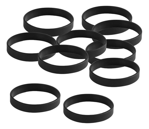 L 10 Piezas/paquete De Silicona Negra