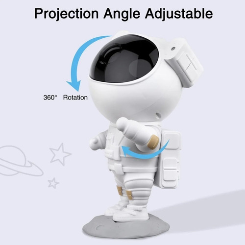 Proyector De Estrellas Astronautas Luz De Noche For Niños