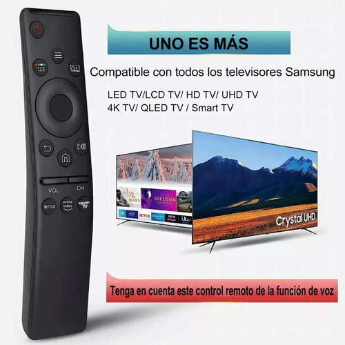Control Remoto Para Bn59-01259b Samsung 4k Uhd Tv 6 Series 7 Series Ku6400 Series - Sub Bn59-01259e Bn59-01259d Bn59-01241a Bn59-01260a, Un43ku6000 Un50ku6000 Un55ku6400