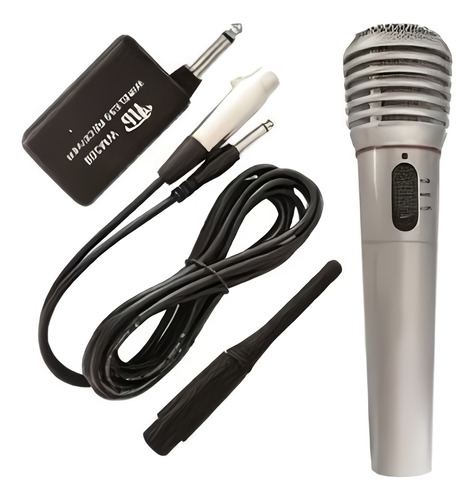 Microfono Inalambrico Profesional Cable Adaptador Estuche