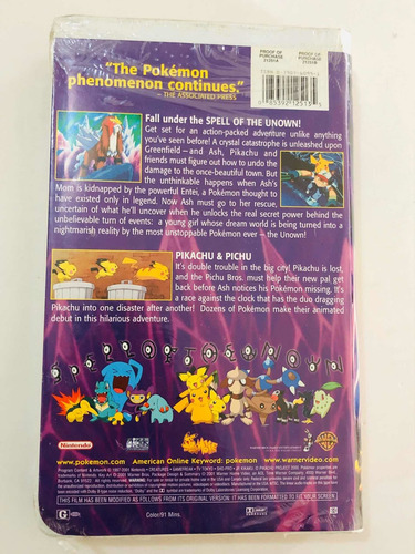 Antiga Fita Vhs Pokémon Exclusiva Lacrada