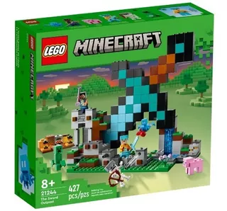 La Fortificación Espada Bloques Lego Minecraft 21244
