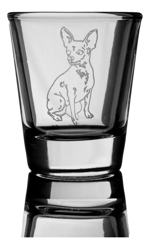 Hip Flask Plus Vaso Chupito Chihuahua 2 Perro Para Cachorro