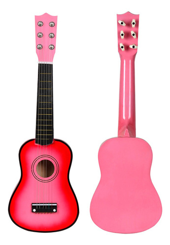 23 Pulgadas Guitarra Niños Juguete Guitarra Rosa