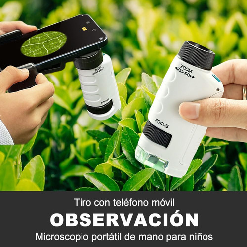 Juguete Microscopio Portátil De Mano, Mini Del Científico