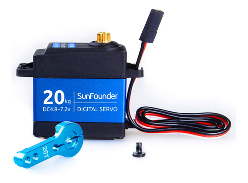 Sunfounder 20kg Servo Motor Impermeable De Alto Par Servo, S