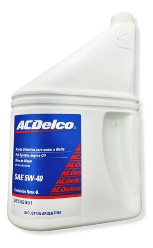 Lubricante De Motor Acdelco 5w40